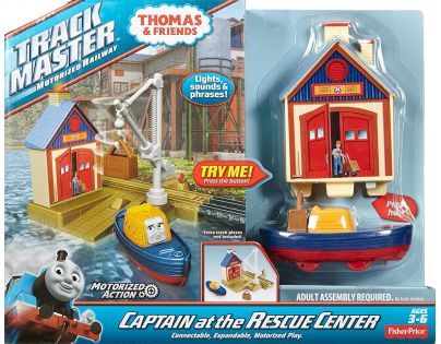 Fisher Price Mašinka Tomáš TrackMaster Trať se záchrannou stanici - Captain At The Rescue Centre