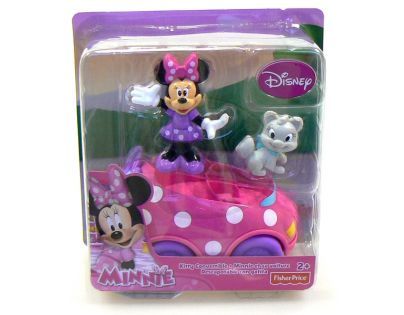 Fisher Price Minnie autíčko - BDG88 Minnie a růžové autíčko