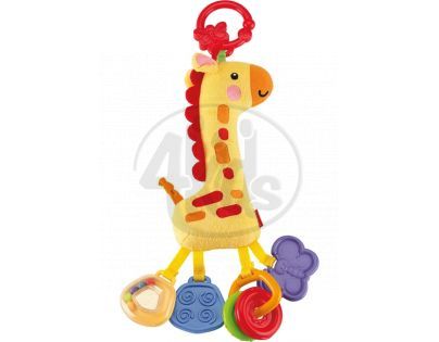 Fisher Price Plyšové klapající zvířátko - Žirafa