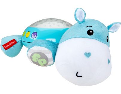 Fisher Price Plyšový hrošík Projektor na zeď 29 cm - Poškozený obal