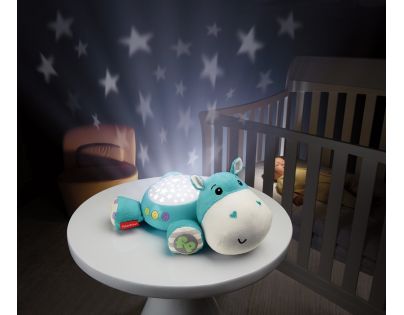 Fisher Price Plyšový hrošík Projektor na zeď 29 cm - Poškozený obal