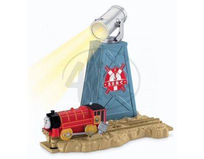 FISHER PRICE V8336 Mašinka Tomáš TrackMaster Cílové místo s akcí - Viktor a reflektor