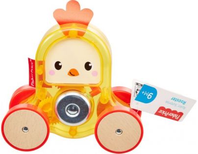 Fisher Price zvířátka na kolečkách oranžové se zvonečkem