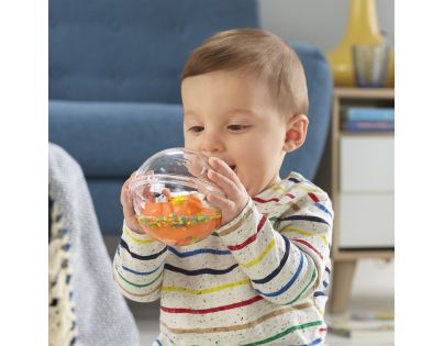 Fisher Price Zvířátko v kouli oranžový medvídek