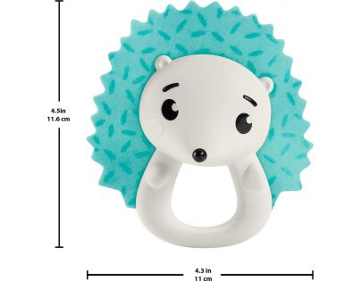 Fisher Price Zvířecí chrastítka 13 cm ježek