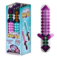 Fluffy Fighterz: Svítící plyšový meč Pixel - Růžový