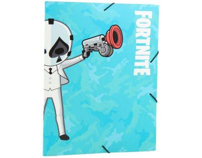 Made Fortnite Složka na sešity s gumou světle modrá