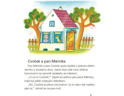 Fragment Cvoček a pan Márinka