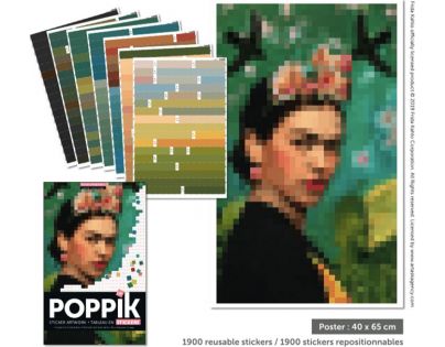 Poppik Samolepkový plakát Frida Kahlo portrét
