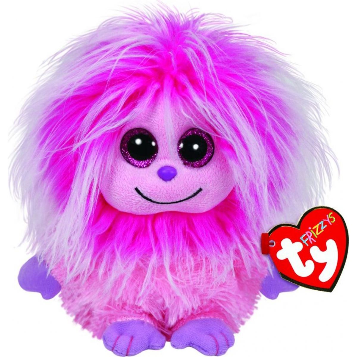 Peluche Ty Frizzys – Modèle Lola, Petite Taille, Peluche Hirsute Et Rigolote Pour Enfants Dès 2 Ans