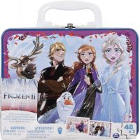 Spin Master Frozen 2 puzzle v plechovém kufříku 2 x 48 dílků 3