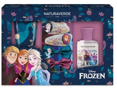 Frozen dárkový set EDT 30 ml + pěna do koupele 100ml + sponky do vlasů - Poškozený obal