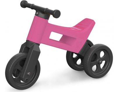 Teddies Funny Wheels Odrážedlo 2v1 růžové