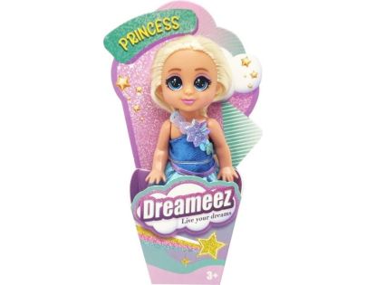 Funville Dreameez mini princezna v kornoutku blond vlásky a modré šaty