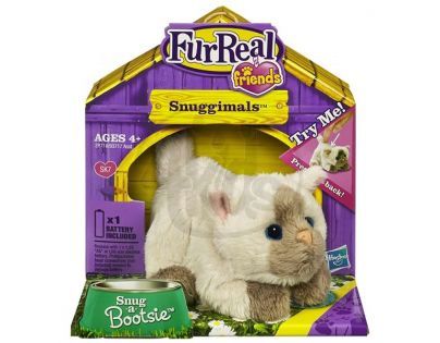 Interaktivní zvířátka do dlaně Furreal Friends 93717 - Králík bíločerný