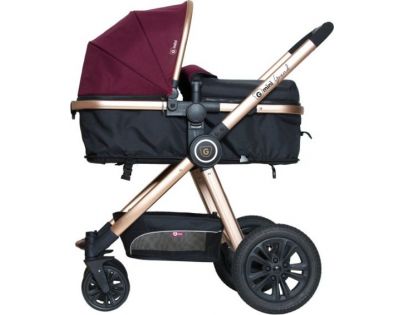 G-mini Kombinovaný kočár Grand Fuchsia zlatá - Poškozený obal 