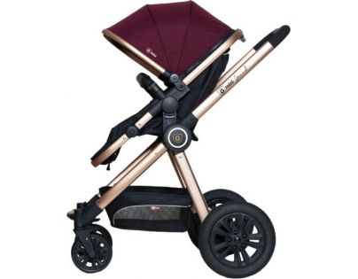 G-mini Kombinovaný kočár Grand Fuchsia zlatá - Poškozený obal 