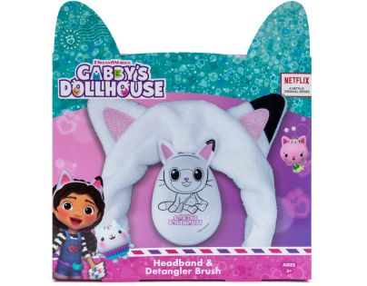 Gabbys Dollhouse set kartáč na vlasy + kosmetická čelenka