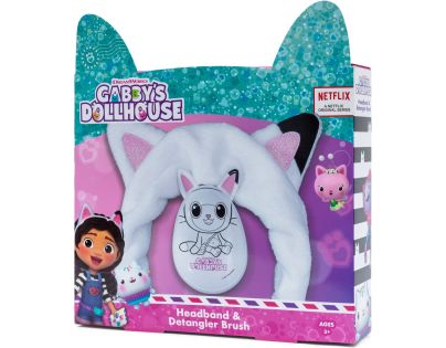 Gabbys Dollhouse set kartáč na vlasy + kosmetická čelenka