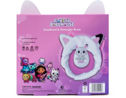 Gabbys Dollhouse set kartáč na vlasy + kosmetická čelenka
