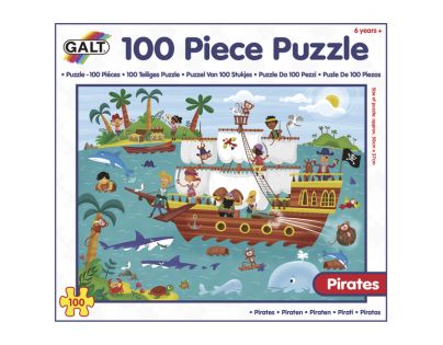 GALT 100 Puzzle v krabici - Piráti