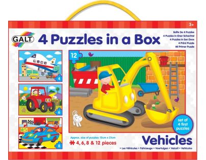Galt 4 Puzzle v krabici - dopravní prostředky