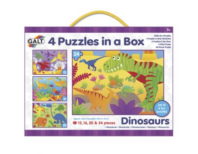 Galt Puzzle v krabici Dinosauři 4v1