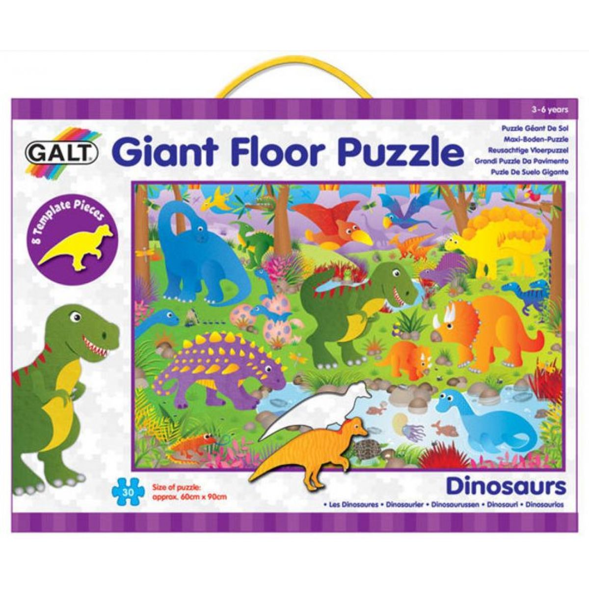 Galt Velké podlahové puzzle Dinosauři 30 dílků