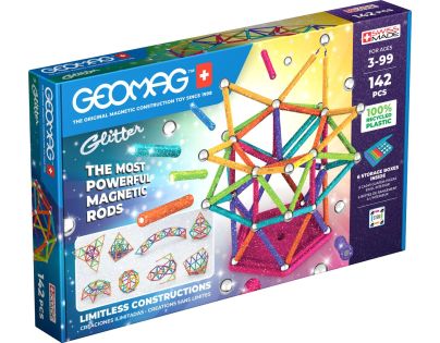 Geomag Glitter 142 dílků - Poškozený obal
