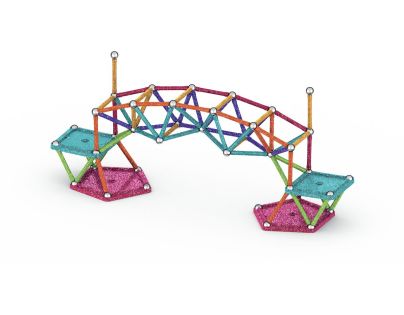 Geomag Glitter 142 dílků - Poškozený obal