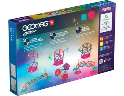 Geomag Glitter 142 dílků - Poškozený obal