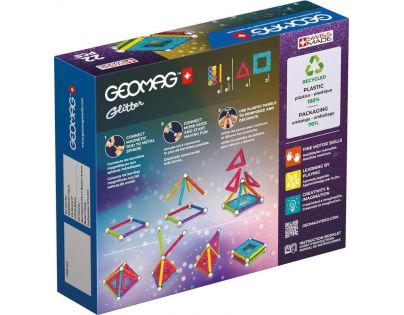 Geomag Glitter Recycled 22 dílků