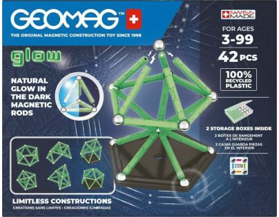 Geomag Glow Recycled 42 dílků