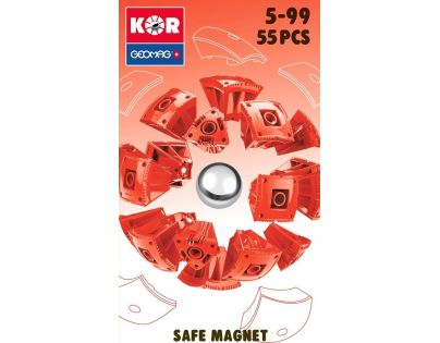 Geomag Kor Egg Red 55 dílů