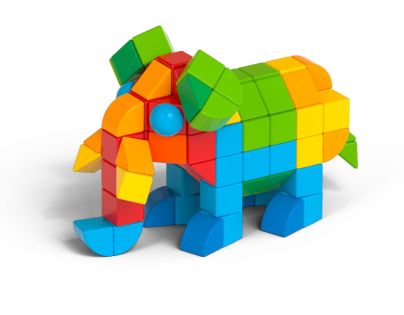 Geomag Magicube Shapes 164 dílků - Poškozený obal