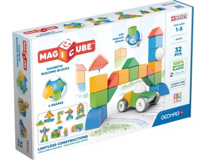 Geomag Magicube Shapes 32 dílků - Poškozený obal