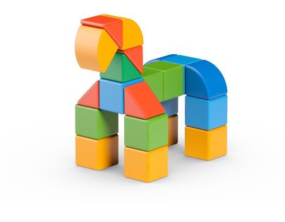 Geomag Magicube Shapes 32 dílků - Poškozený obal