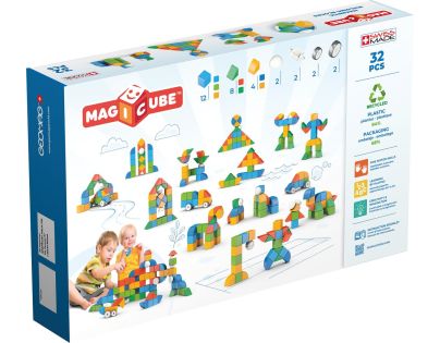Geomag Magicube Shapes 32 dílků - Poškozený obal