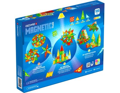 Geomag Magnetic Tiles 100 dílků