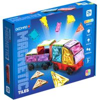 Geomag Magnetic Tiles Auta 24 dílků