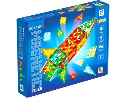 Geomag Magnetic Tiles Raketa 32 dílků
