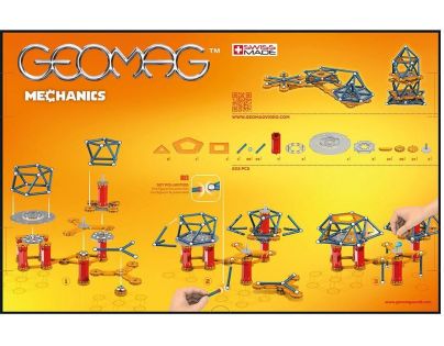 Geomag Mechanics 222 pcs - Poškozený obal