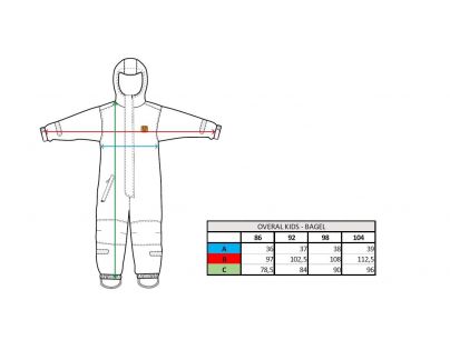Gmini Kombinéza zimní kojenecká Bagel chlapec modrá 86