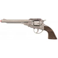 Gonher Revolver kovbojský stříbrný kovový 8 ran