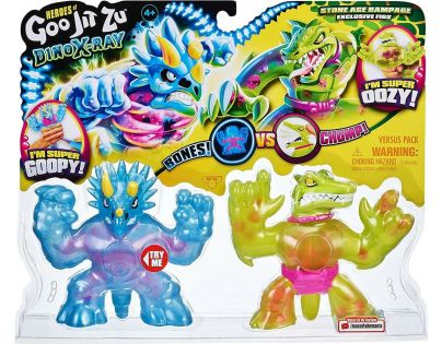 Goo Jit Zu figurka Dino XRay Série 4 Tritops vs. Shredz 12 cm