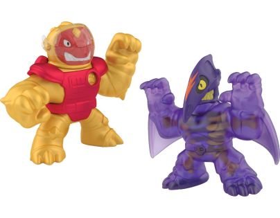 Goo Jit Zu figurka Galaktický útok Série 5 Sun Fyre Blazagon vs. Dark Matter Terrack 12 cm - Poškozený obal