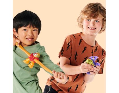 Goo Jit Zu figurka Galaktický útok Série 5 Sun Fyre Blazagon vs. Dark Matter Terrack 12 cm - Poškozený obal