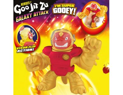 Goo Jit Zu figurka Galaktický útok Série 5 Sun Fyre Blazagon vs. Dark Matter Terrack 12 cm - Poškozený obal