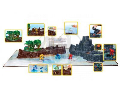 Gormiti - Velký hrací set Ostrov 3 figurky