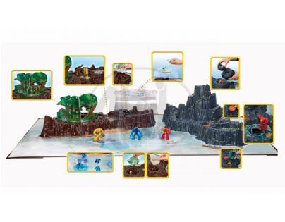 Gormiti - Velký hrací set Ostrov 3 figurky